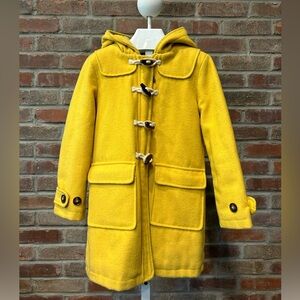 Boy or Girl Yellow/Gold Toggle Hooded Boden Coat Size 6/7years
